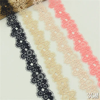 

Multicolor Water Soluble Embroidery Lace Barcode DIY Skirt Underwear Hat Ribbon Accessories Bra Swimsuit Shoulder Strap Sewing
