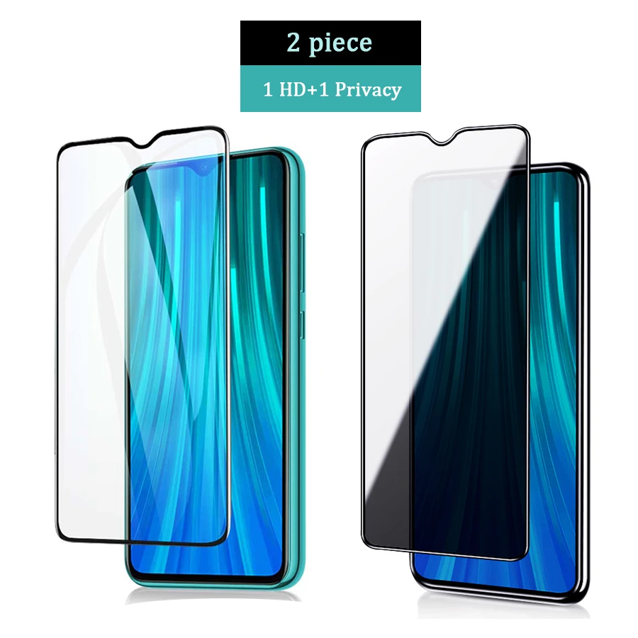 Закаленное стекло для Xiaomi redmi note 8 pro защита экрана redmi note 8 pro Защита камеры анти синий луч света Стекло конфиденциальности - Цвет: 1 HD 1 Privacy