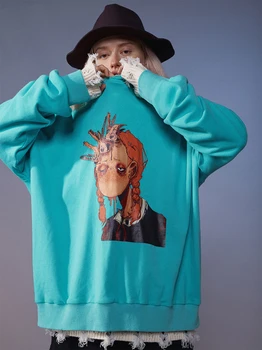 

Unisex Hoodies Pullover Jumpers Outerwear Sweatshirts Jigsaw Portrait Printing Casual Tops Hip Hop Outdoor for Men Women Youths