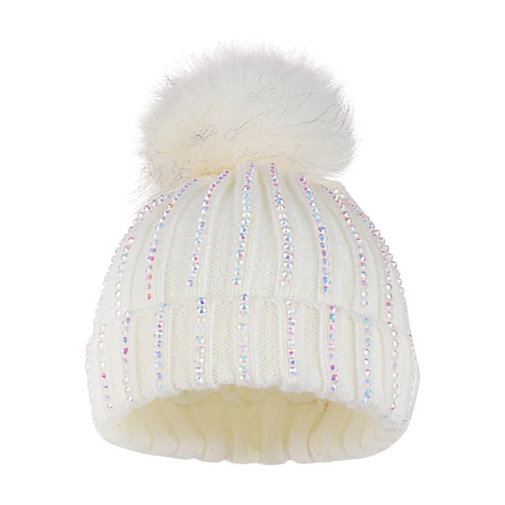 Детская шерсть для вязания, Хемминг, теплая шапка, зимняя шапка с меховым шариком