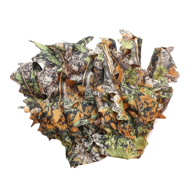3D Camouflage Hunting Gloves Silence Fabrics Camouflage Summer Fishing Gloves Outdoor Bird Watching Men Quick Dry