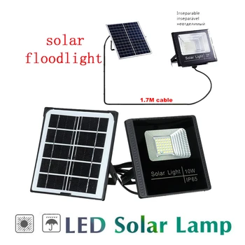 

LED Solar Lamp Street Garden light Solar Rechargeable Outdoor Waterproof Emergency Security Night lamp floodlight light control