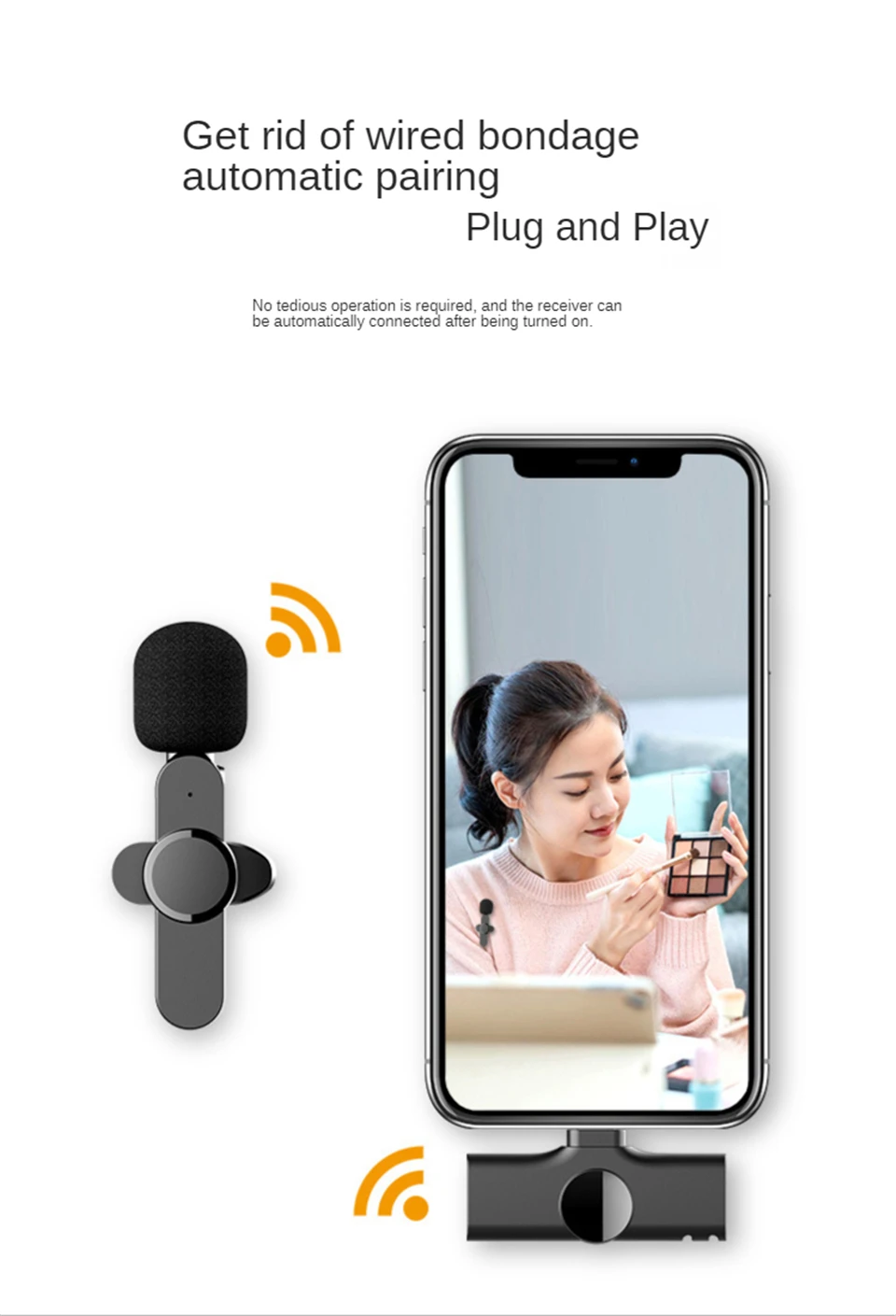 K8 Wireless Microphone for USB-C devices