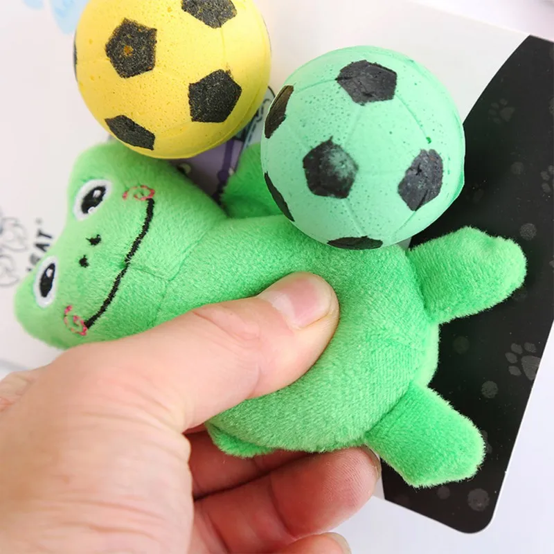 Для домашнего животного Упражнение играющие кошки игрушка для сборки Набор Кот многоцветное плюшевое животное, куклы и пена мяч/колокольчик мяч для питомца кошки