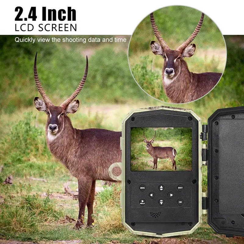 H883W Hunting Camera 18Mp 1080P Infrared Night-Vision Hunting Trail Camera 0.6S Trigger Wild Game Wildlife Scouting Camera