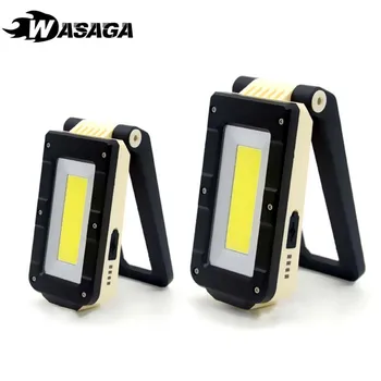 

Portable COB+XPE LED Working Lamp Flashlight Torch USB Rechargeable Red/White Light Magnet Hook Work Lantern Built-in Battery
