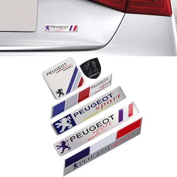 

For Peugeot Logo 406 1008 5008 3008 207 307 107 407 507 508 408 308 506 206 Alloy Sport Styling Car Emblem Sticker Decoration
