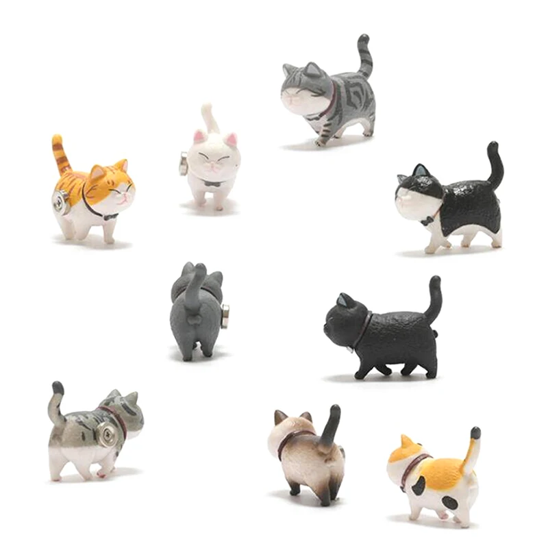 Simpatico gattino frigorifero pasta serie calda 3D gatto pasta magnetica adesivi per frigorifero animali decorazione domestica regalo creativo  15