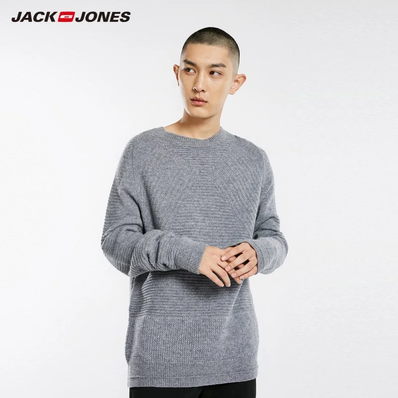 JackJones мужской кашемировый и шерстяной свитер пуловер Топ Мужская одежда 218425531