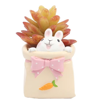 

Plant Pots 3D Animal Vase Office Flower Planter Creative Resin Balcony Statue Flowerpot Bonsai Home Decor Desktop