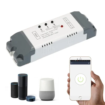 

eWeLink 2CH Smart Wireless Timer Switch Module Smart WiFi Voice Control Switch Google Home Compatible smart home