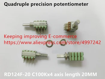 

Original new 100% RD124F-20 quadruple precision potentiometer C100Kx4 axis length 20MM (SWITCH)
