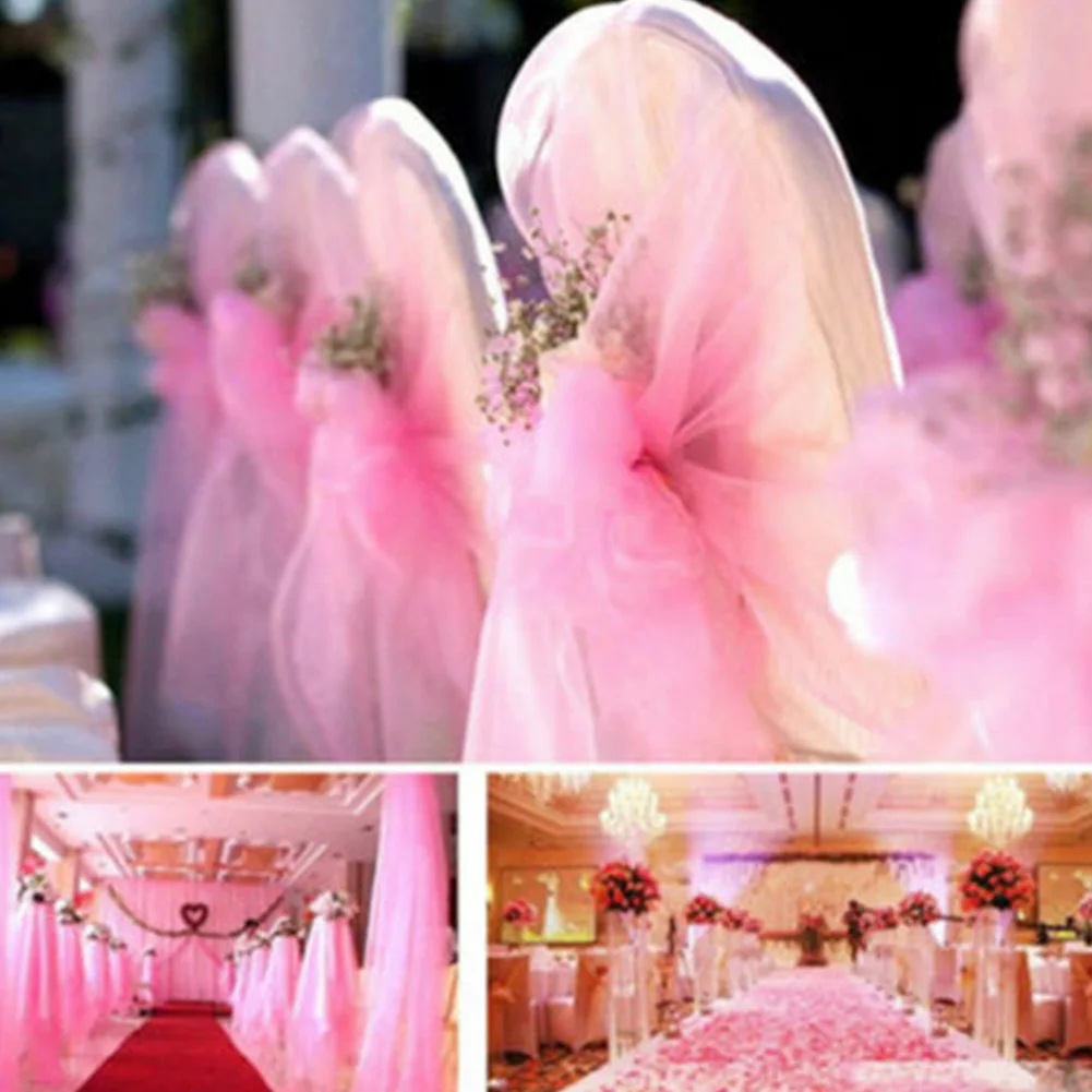 15cm*5 Meters Crystal Tulle Fabric Organza DIY Craft For Wedding Party New Year Decoration Supplies Girls Tutu Skirts Craft 2019