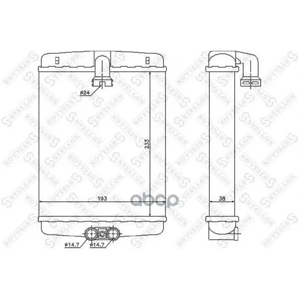 10-35120-Sx_радиатор Печки! Mb W210/S210 All 95 Stellox 1035120sx Stellox арт. 1035120SX