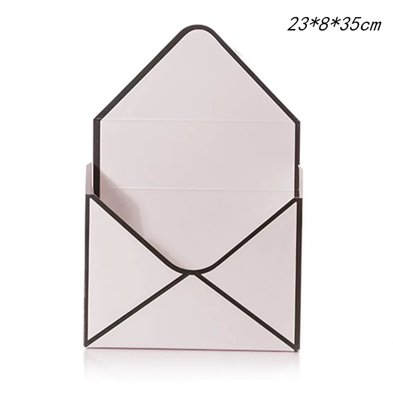 Pink 1 шт Конверт Сумочка Цветочная коробка 23*8*35 см ручная Складная Цветочная коробка цветочный магазин свадебные упаковочные материалы Поставки - Цвет: Pink