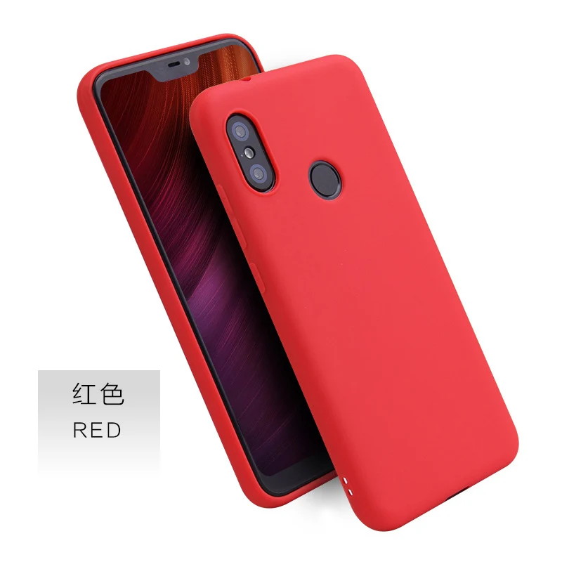 Red Чехол для Xiao mi Pocophone F1 ярких цветов для Xiaomi mi A2 Lite A1 A2 mi 5S mi 6 mi 8 SE Explorer чехол на Xiaomi mi Max 2 Note 3 mi x 2S - Цвет: Red