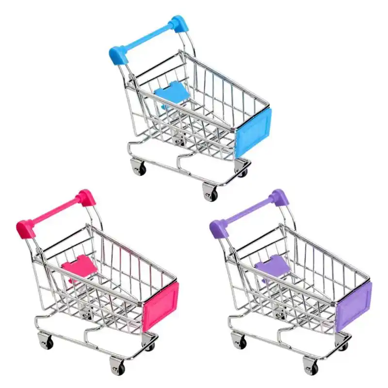 Mini Carrito De Mano Para Ninos Simulacion Pequeno Carrito De Compras Para Supermercado Regalo Para Ninos Carrito De Compras Almacenamiento Juguete De Dibujos Animados Para Ninos Aliexpress