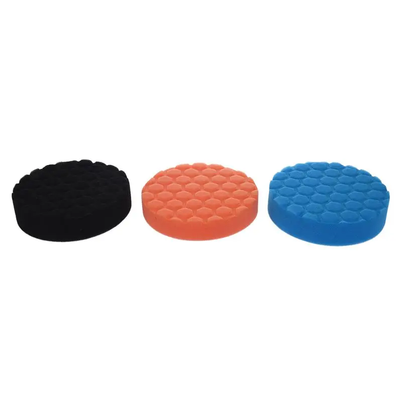 Blue Black Orange 3x Hex-Logic Buff Полировальный Набор Для Полировки Автомобиля - Цвет: Blue Black Orange
