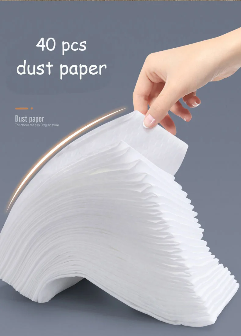 40x14 см Швабра сменная ткань для домашнего использования практичное использование инструменты для очистки пыли многоразовые подушечки из микрофибры для 4 в 1 швабра с распылителем - Цвет: 40pcs dust paper