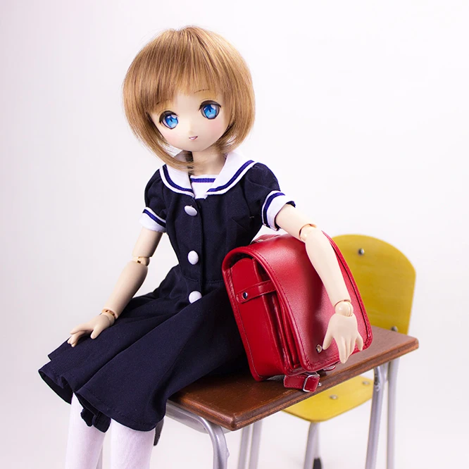 NEW bjd doll bag schoolbag for 1/4 1/3 MSD Red /Black Japanese Backpack exquisite bjd doll Props accessories
