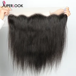 13x4 Lace Frontal Closure Straight Human Hair 4x4 Lace Closure Only T Part Lace Frontal Pre Plucked Bleached Knots For Women