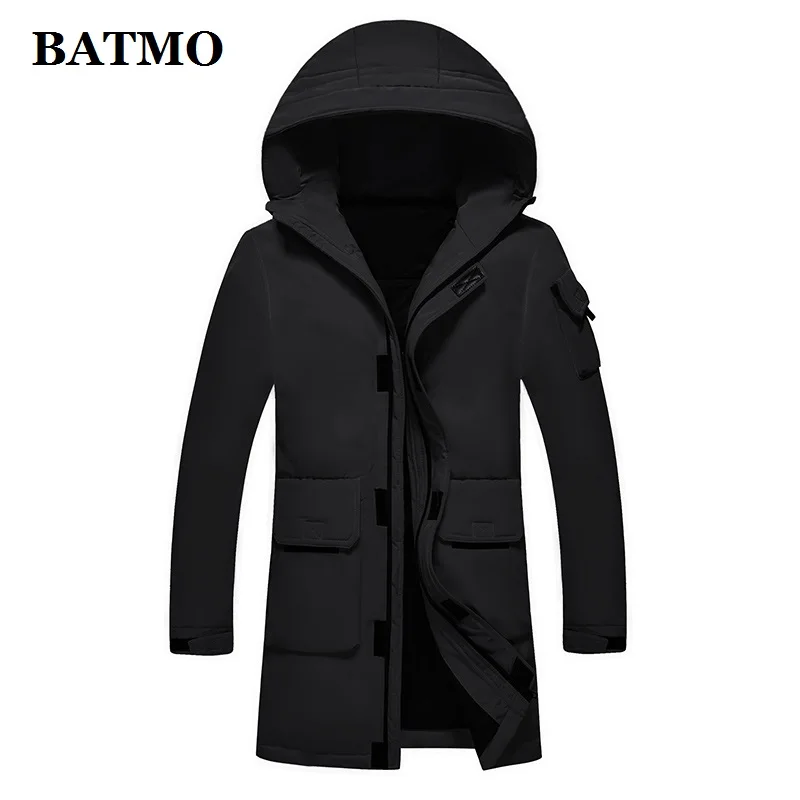 rab down jacket BATMO 2019 new arrival winter white duck down hooded jackets men,men's winter warm hooded jackets,plus-size  1985 long puffa coat