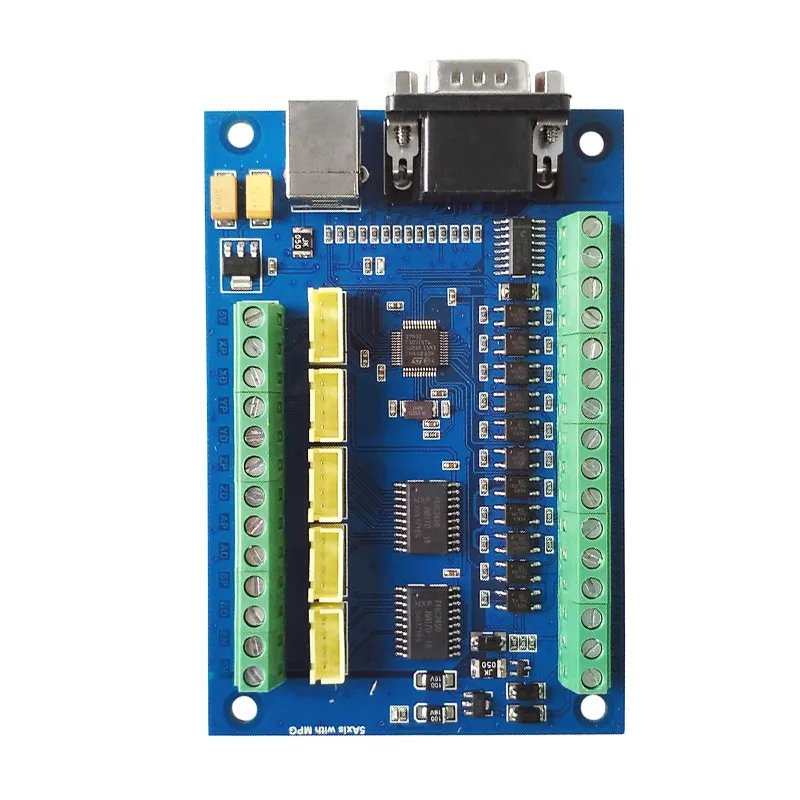 5 Assi Cnc Usb Mach3 Driver Board Breakout Board Macchina Per Incidere Con Mpg Stepper Motion Controller Blue Card