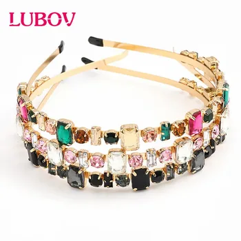 

New Brand Women Fashion Rhinestone Hairband Girl Party Bridal Crown Headbands Crystal Tiara Hair bands Hair Accessories