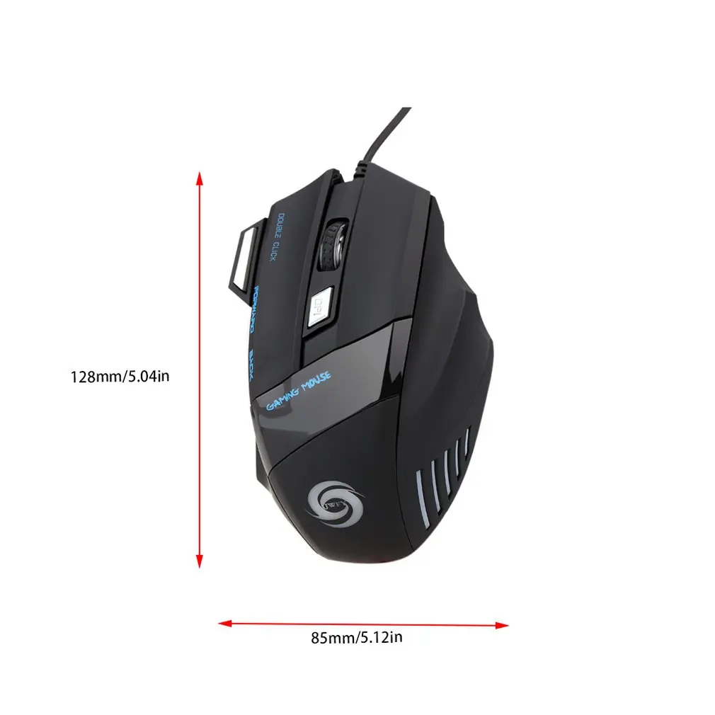 

Professional Wired Gaming Mouse 7 Button 5500 DPI LED Optical USB Computer Mouse Gamer Mice X7 Game Mouse Silent Mause For PC