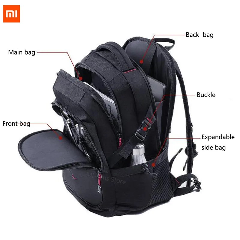 Xiaomi Urevo мужской рюкзак 25л большой емкости 15 дюймов сумка для компьютера Водонепроницаемая дорожная сумка многофункциональный рюкзак сумка