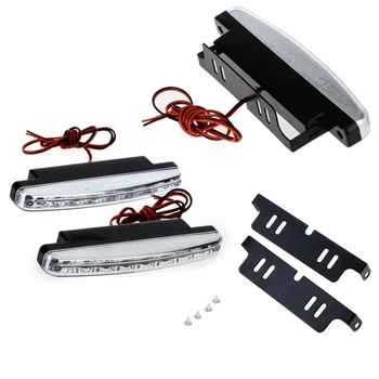 

2pcs LED daytime running light Car 8led daytime running light 8LED car lights Dedicated for driving lights