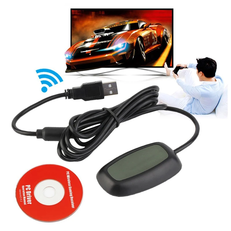Preise Für xbox360 New Black PC USB Gaming Receiver Für Microsoft Xbox 360 Wireless Controller Kostenloser Versand