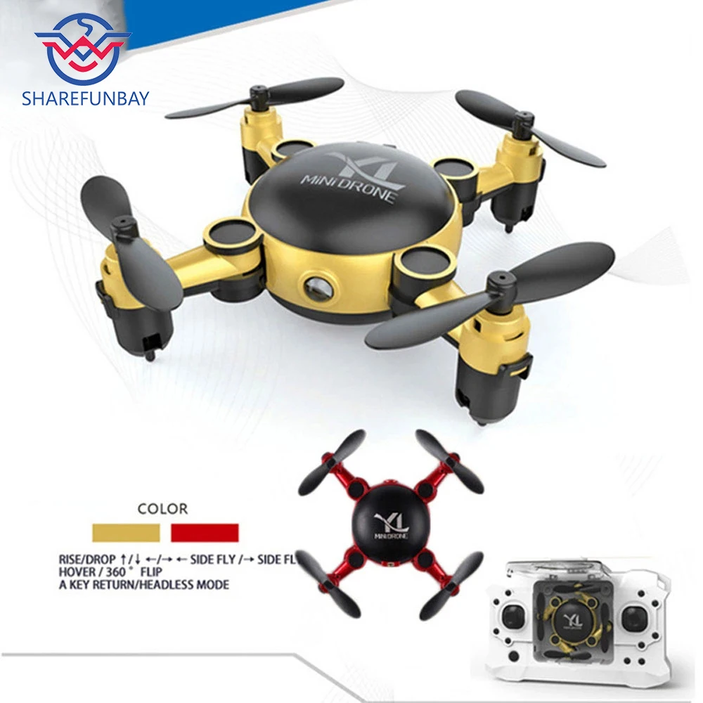 9x9 см мини Drone Игрушечные лошадки 6 осей Quadcopter Радиоуправляемые игрушки мигающий