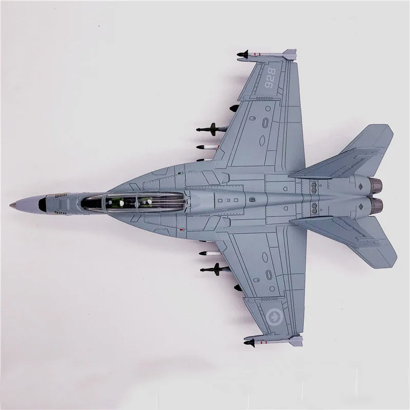 1/100 масштаб Канада F/A-18 Hornet Strike Fighter военный литой металлический самолет модель игрушки для детей Коллекция подарков