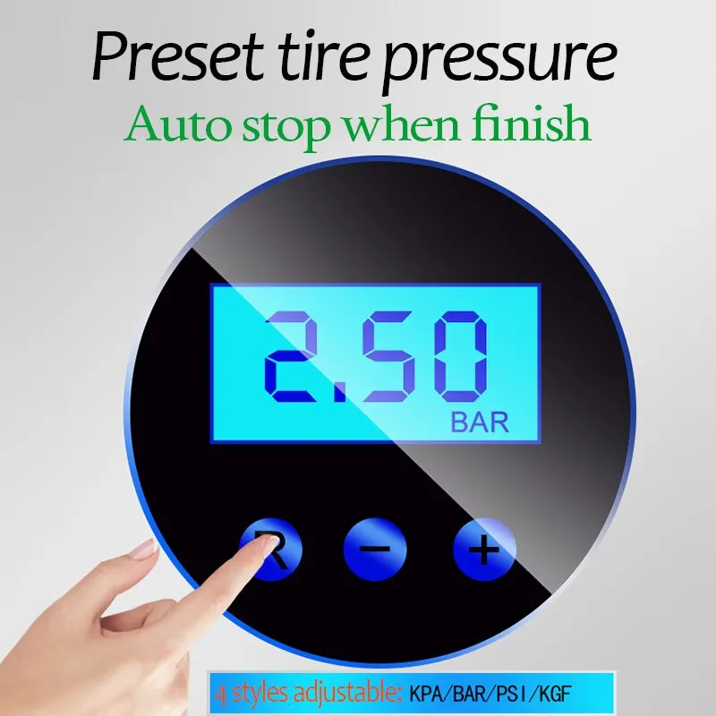  DC 12 Volt Car Portable Air Compressor Pump Digital Tire Inflator 150 PSI Auto Air Pump For Car Mot