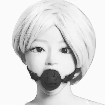 3 Sizes Safety Silicone Open Mouth Gag Ball Bondage Restraints Sex Toys For Women Slave Gag With Open Holes For Couples SP0092 4