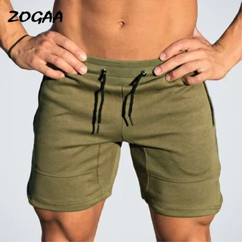

ZOGAA 2020 Summer Shorts Men Casual Shorts Trunks Fitness Workout Beach Shorts Man Breathable Cotton Short Trousers