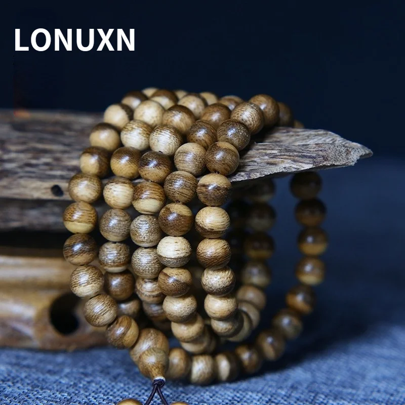 Высококачественный Браслет из натурального дерева с имитацией тигрового