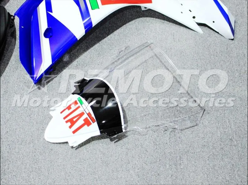 4 подарки ABS прессформы Мотоцикл Обтекатели подходит для Yamaha YZF-1000-R1 2007 2008 07 08 обтекатель кузова набор на заказ синий белый холодный