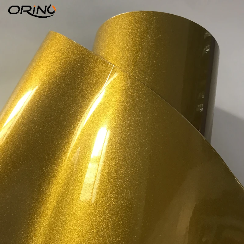 Gold Diamond Glitter Vinyl Sticker Wrap-5