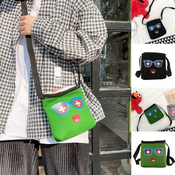 

Simple Casual Hand Bag For Women 2019 Sac Fashion Cute Canvas Glasses Coin Purse Shoulder Messenger Casual Bags bolso mujer #C10