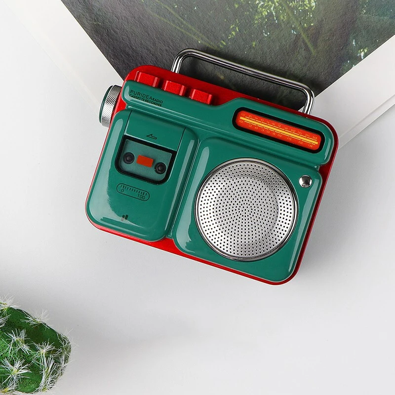 

New PURIDEA MOCA Retro Portable Radio Wireless Bluetooth Speaker Colorful Metal Audio FM radio Music Player gift