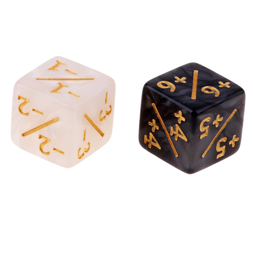  Math Learning Educational  TRPG D&D Board Dice Game 6-side Fractional Dice Family D6 Dices