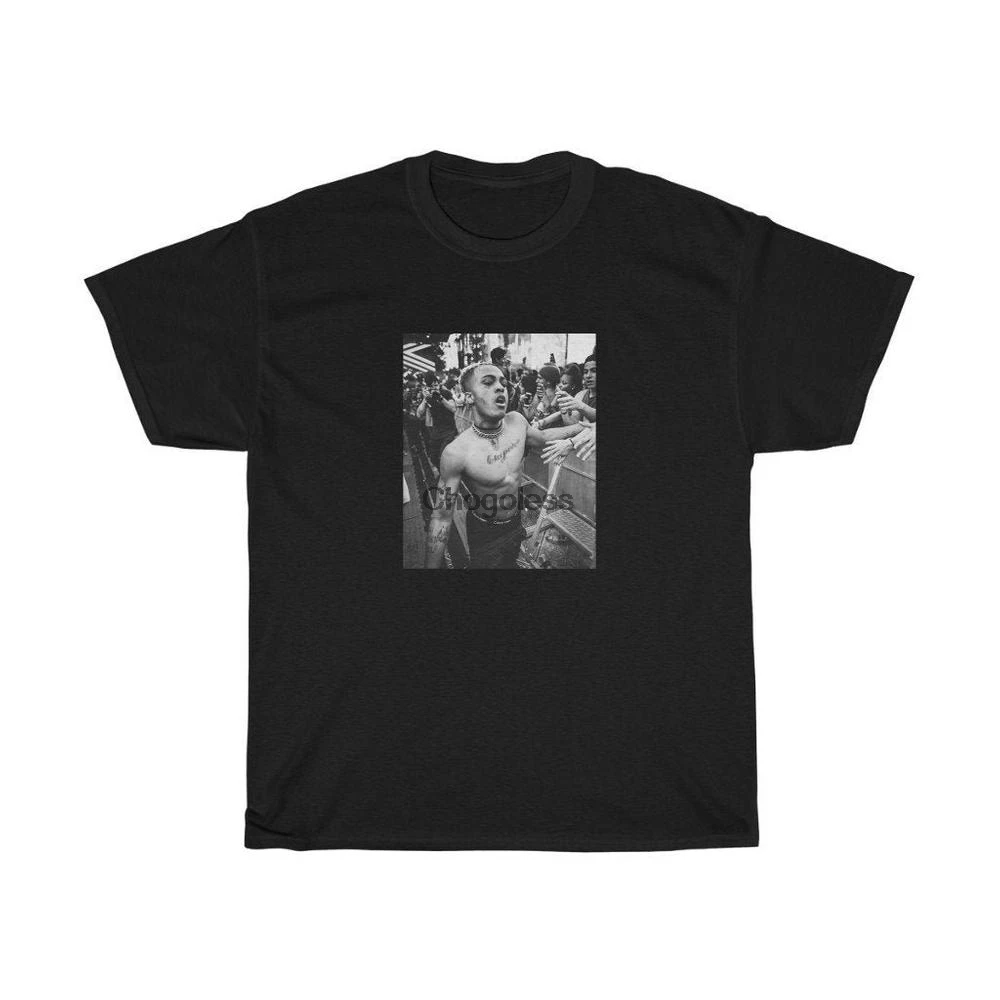 XXXTENTACION прямая трансляция любовь толпа футболка унисекс RapTrap RIP LLJ | Мужская одежда