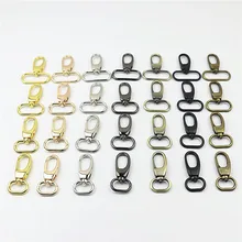 

5pcs 19/25/32/38mm Metal Buckles for Bag Strap Dog Clasp Clip Webbing Swivel Trigger Snap Hook DIY Handbag Bag Hanger Connector