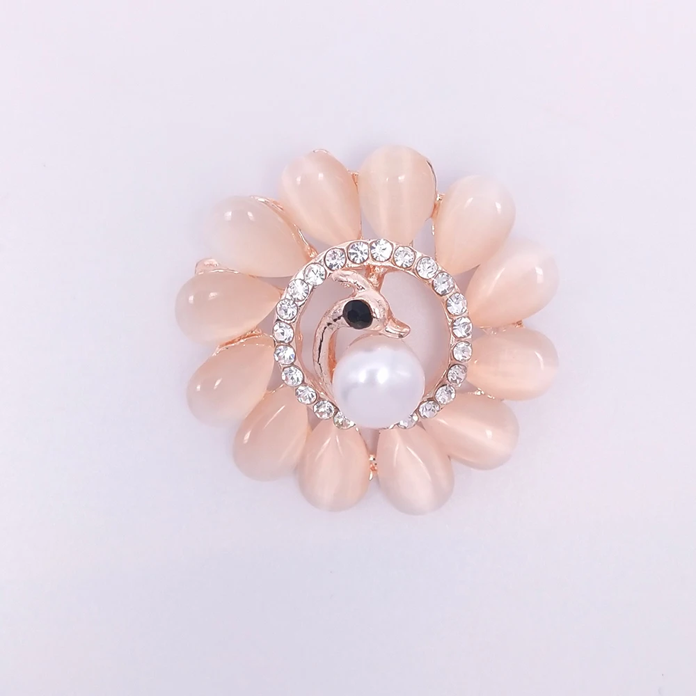 BEFLYE Jewelry Pearl brooch high-end fashion women's boutique gift wedding party brooch fashion jewelry - Цвет камня: 07