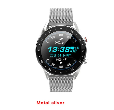 LYKRY L7 L5 M8 ECG мужские Смарт-часы gps спортивный браслет BT Talk пульсометр кровяное давление часы IP68 Смарт-часы для Android iOS - Цвет: L7 silver steel