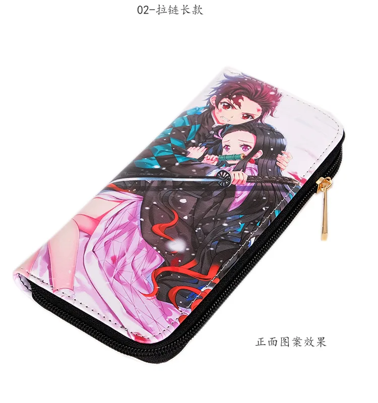 Аниме демон убийца Kimetsu No Yaiba мультфильм Tanjiro Kamado Косплей бумажник Держатели карт кошелек сумка Кошельки для монет