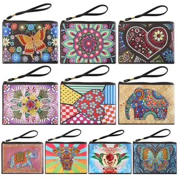 

DIY Butterfly Special Shaped Diamond Painting Wristlet Wallet Women Clutch Storage Bag Christmas Gift for Girlfriend