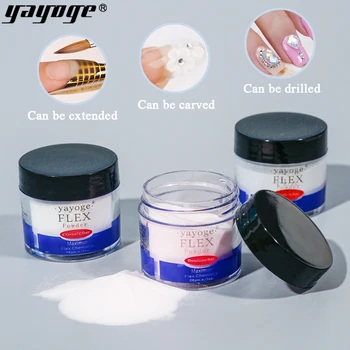

Yayoge 28g Acrylic Powder Clear Pink White Carving Nail Art Gel Crystal Builder Gel Polymer Nail Extension Manicure Tools